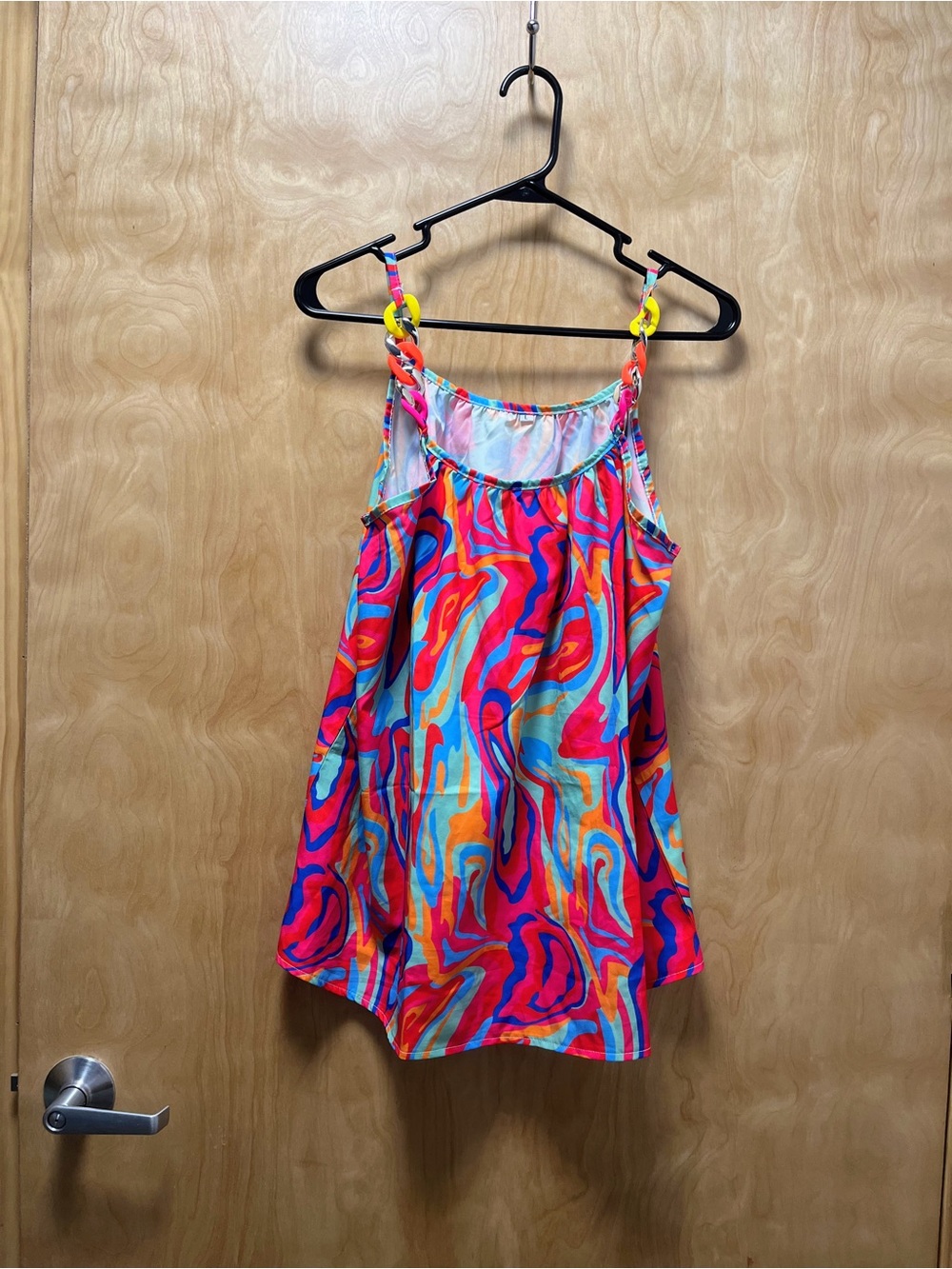 Vibrant Multicolor Swirl Tank Top